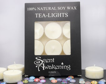 Vegan Natural Soy Wax Tea Lights