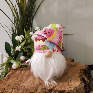 Cupcake Gnome, Spring Gnome, Birthday Gnome, Donut Gnome, Cupcake Tiered Tray, Farmhouse Gnome, Mantel Decor, Summer Gnome