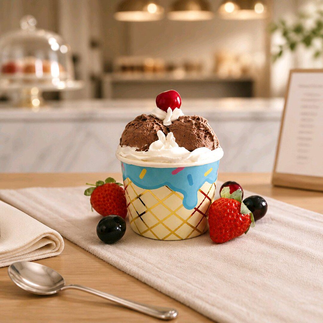 Ice Cream Sundae, Fake Ice Cream Scoops, Ice Cream Decor, Faux Sweets ...