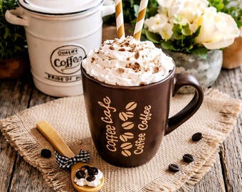 Fake Coffee Mug Coffee Tiered Tray Coffee Bar Decor Faux Coffee Drink Kitchen Bar Decor Ideas Kitchen Decor Gift