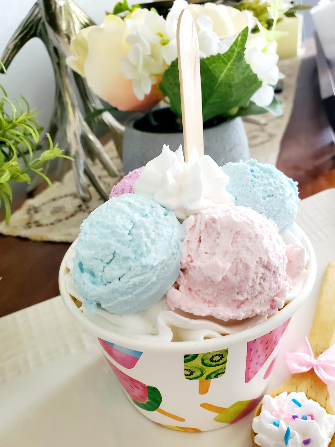Ice Cream Sundae, Fake Ice Cream Scoops, Faux Sweets, Fake Food, Ice ...