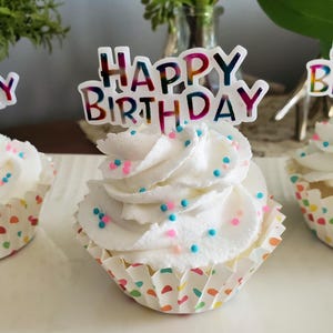 Faux Birthday Cupcake, Fake Cupcake, Fake Food, Birthday gifts for her, Birthday decorations, Cupcake Gifts, Sweets Tier Tray, Fake Cake,