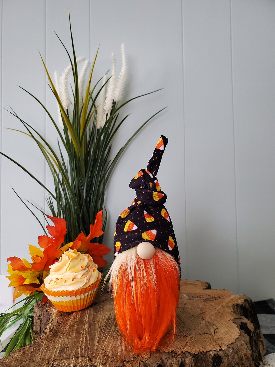 Candy Corn Gnome Halloween Gnome Fall Gnome Candy Corn Etsy
