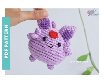 Espeon Amigurumi Pattern | Pokee.mon Amigurumi Pattern | Digital Download | Crochet PATTERN Amigurumi | Amigurumi Tutorial PDF in English