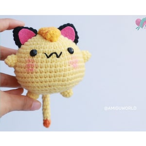 Meowth Amigurumi Pattern | Pokee.mon Free Pattern | Digital Download | Crochet PATTERN Amigurumi | Amigurumi Tutorial PDF in English