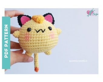 Meowth  - Crochet PATTERN Amigurumi | Amigurumi Tutorial PDF in English