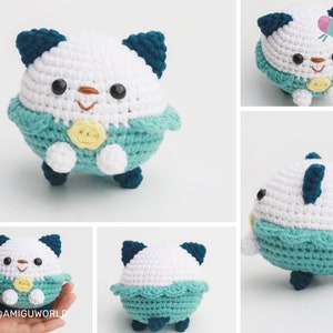 Oshawott Amigurumi Pattern Pokee.mon Amigurumi Pattern Digital Download Crochet PATTERN Amigurumi Amigurumi Tutorial PDF in English image 2