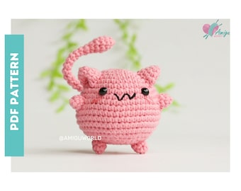 Mew Cat Amigurumi Pattern | Pokee.mon Amigurumi Pattern | Digital Download | Crochet PATTERN Amigurumi | Amigurumi Tutorial PDF in English