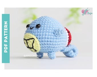 Squirtle Amigurumi Pattern | Amigurumi Pattern | Digital Download | Crochet PATTERN Amigurumi | Amigurumi Tutorial PDF in English