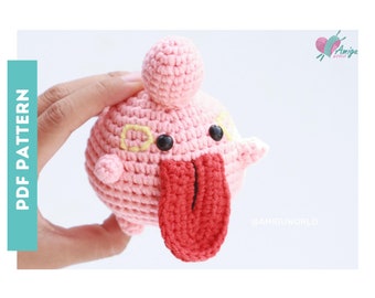 Lickilicky Amigurumi Pattern | Pokeemon Amigurumi Pattern | Digital Download | Crochet PATTERN Amigurumi | Amigurumi Tutorial PDF in English