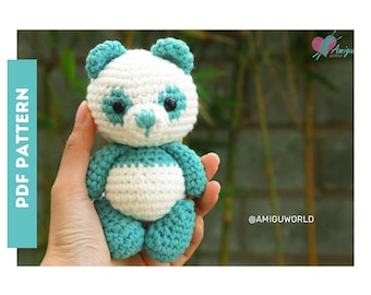 Panda Bear Amigurumi Pattern | Crochet PATTERN Amigurumi | Amigurumi Tutorial PDF in English | AmiguWorld