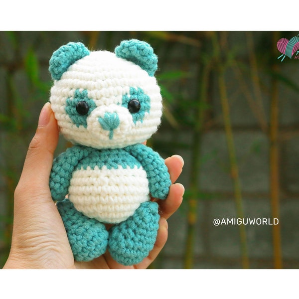 Panda Bear Amigurumi Pattern | Crochet PATTERN Amigurumi | Amigurumi Tutorial PDF in English | AmiguWorld