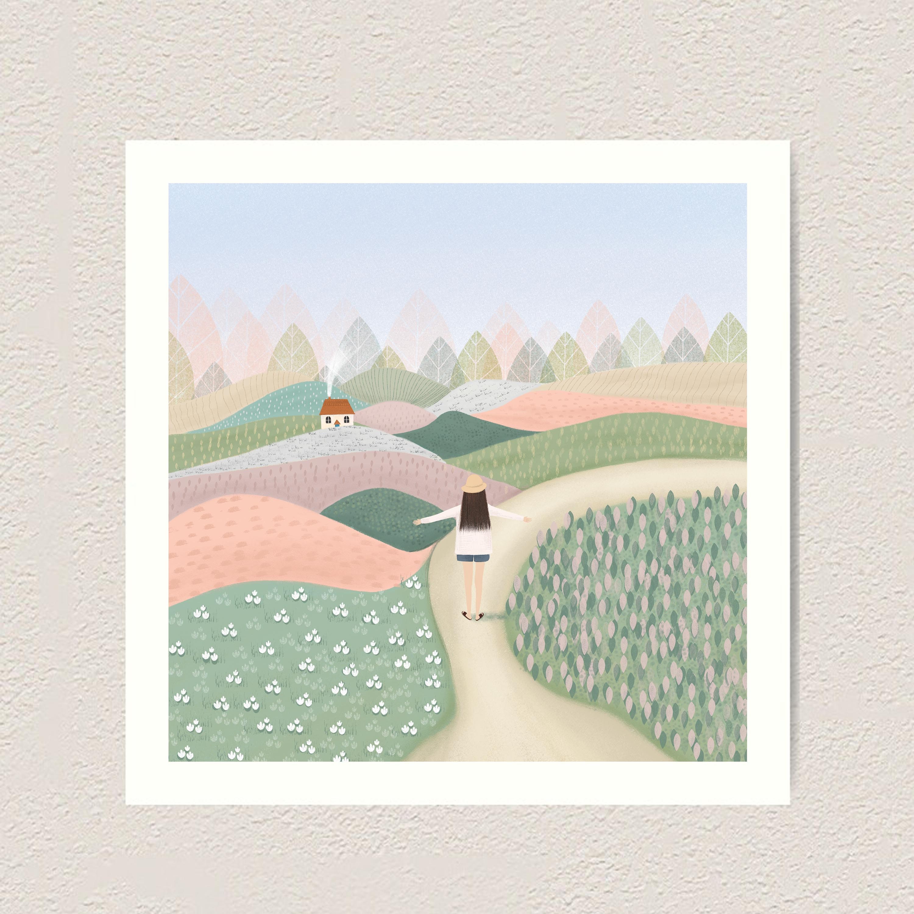 Mädchen Drucke Insel Garten Abenteuer Druck Kunstdruck | Etsy