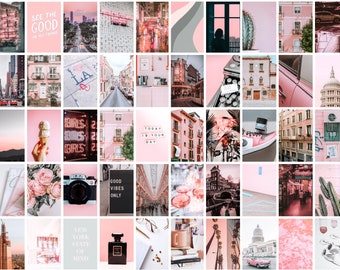 Kit de collage de fotos rosa 60PCS