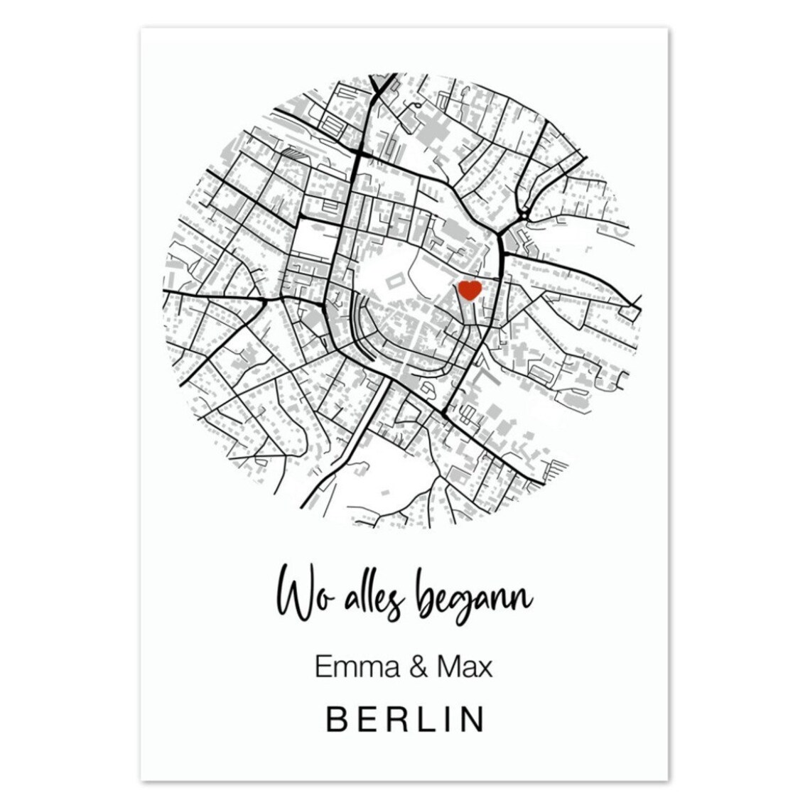 Personalisiertes Poster Wo Alles Begann Geschenk Für Ihn Etsy
