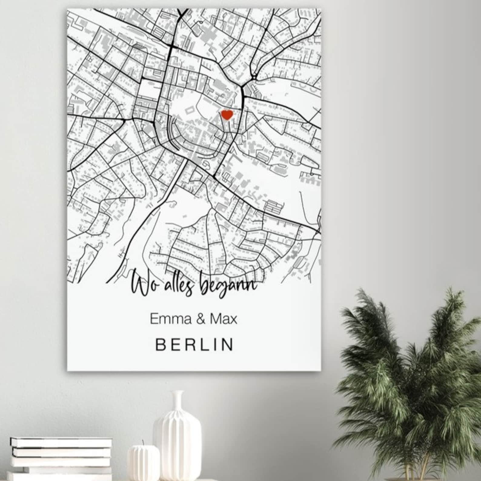 Personalisiertes Poster Wo Alles Begann Geschenk Für Ihn Etsy