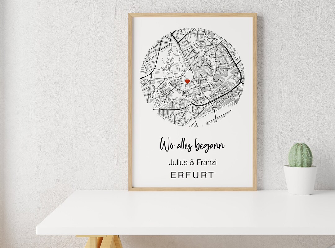 Personalisiertes Poster Wo Alles Begann Geschenk Für Ihn Etsy