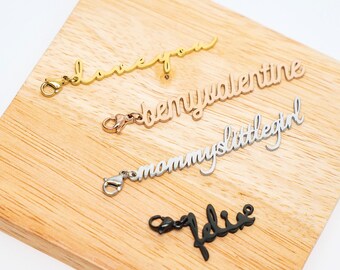 Custom Name Keychain in Gold Silver Rose Gold • Custom Keychains • Personalized Keychain • Initial Keychain • Letter Keychain • Valentines