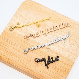 Llavero de nombre personalizado en oro plata oro rosa • Llaveros personalizados • Llavero personalizado • Llavero inicial • Llavero de carta • San Valentín