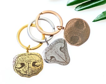 Real Pet Nose Keychain • Dog Nose Keychain • Personalized Nose Keychain • Cat Nose Keychain • Dog Keychain • Cat Keychain Pet Memorial