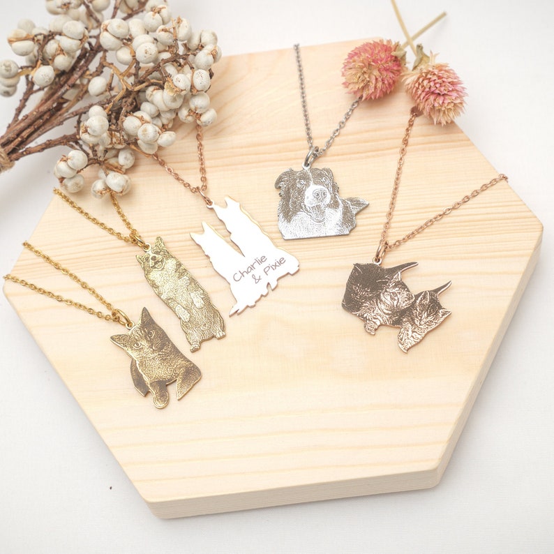 Your Pet Photo Necklace \u2022 Picture Necklace \u2022 Actual Pet Necklace \u2022 Personalized Dog Necklace \u2022 Custom Cat Necklace \u2022 Pet Gift \u2022 Pet Memorial