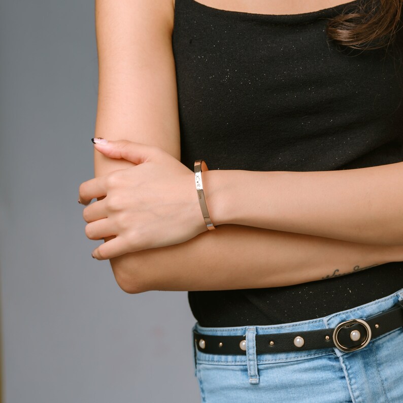 Handwriting Cuff Bracelet Personalized Cuff Bracelet Etsy