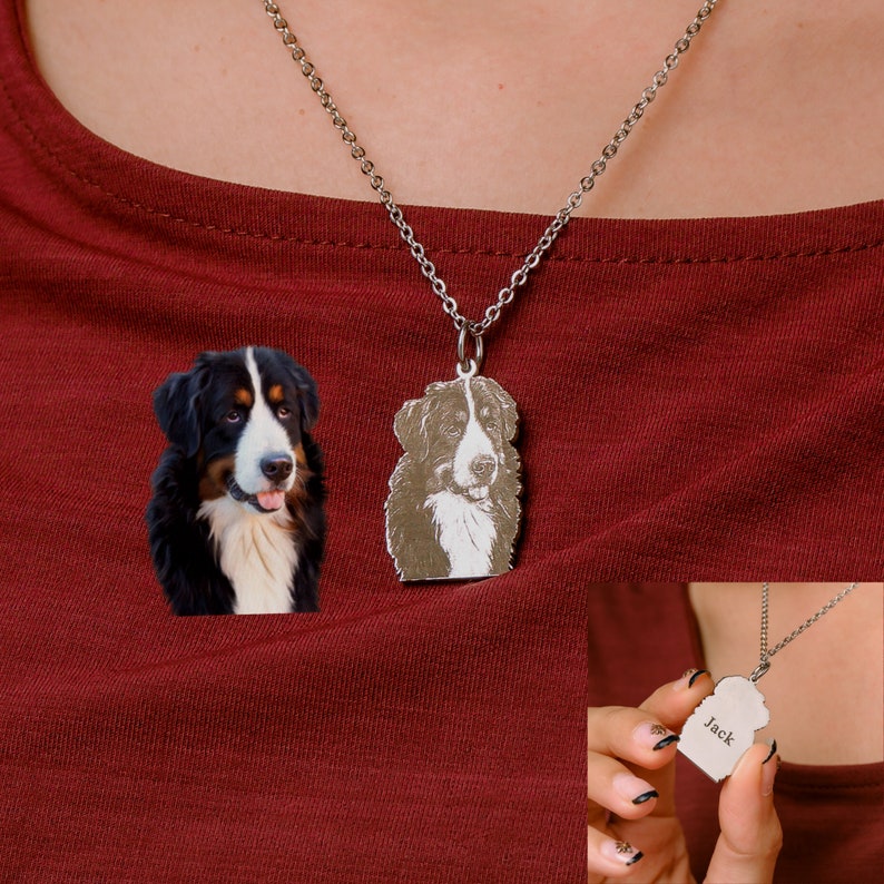 Your Pet Photo Necklace \u2022 Picture Necklace \u2022 Actual Pet Necklace \u2022 Personalized Dog Necklace \u2022 Custom Cat Necklace \u2022 Pet Gift \u2022 Pet Memorial
