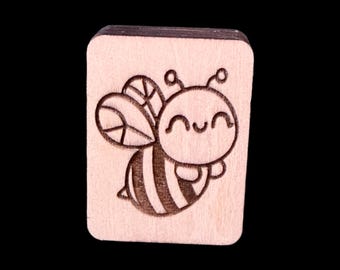 Bee - Handcrafted Custom Engraved Wooden Mahjong Tiles