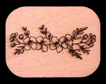 Cherry Blossom - Handcrafted Custom Engraved Wooden Mahjong Tiles