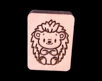 Riccio - Tessere Mahjong in legno incise e personalizzate, realizzate a mano