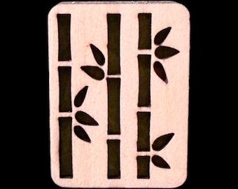 Cutout Bamboo - Handcrafted Custom Engraved Wooden Mahjong Tiles