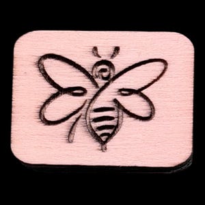 Engraved Bee - aangepaste houten mahjong-tegelset – verschillende maten en tegelvlakken