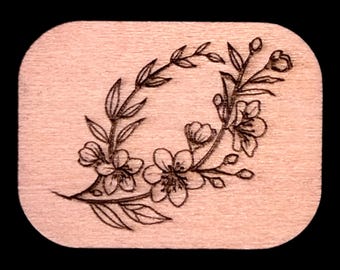 Cherry Blossom - Handcrafted Custom Engraved Wooden Mahjong Tiles