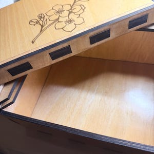 Handmade Custom Engraved Wooden Mahjong Tile Box image 8