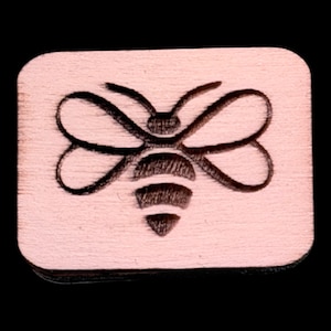 Engraved Bee - aangepaste houten mahjong-tegelset – verschillende maten en tegelvlakken
