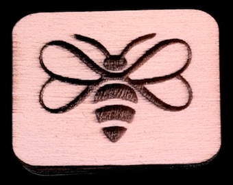 Abeja - Fichas de mahjong de madera grabadas a mano y personalizadas