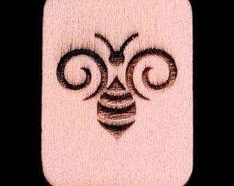 Abeja - Fichas de mahjong de madera grabadas a mano y personalizadas