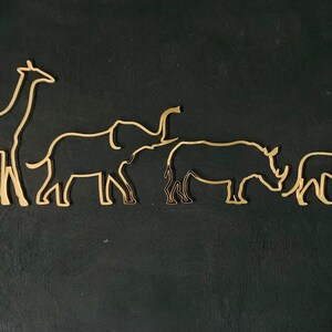 Animal Cake Silhouettes / Jungle Animal Silhouettes /  Animal Silhouettes