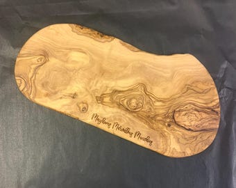 Olive Wood Boards Personalised/Christmas gift for someone hard to buy for/Best Christmas Present/Christmas at Home/Xmas Present for Friends