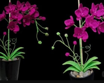 Easy Crochet Orchid Flower Pattern | DIY Floral Decor (PDF Pattern)