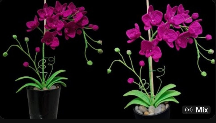 21 Orchid Crochet Patterns to Stitch Elegant Blooms for Home Decor and Gifts 4 Easy Crochet Orchid Flower Pattern DIY Floral Decor