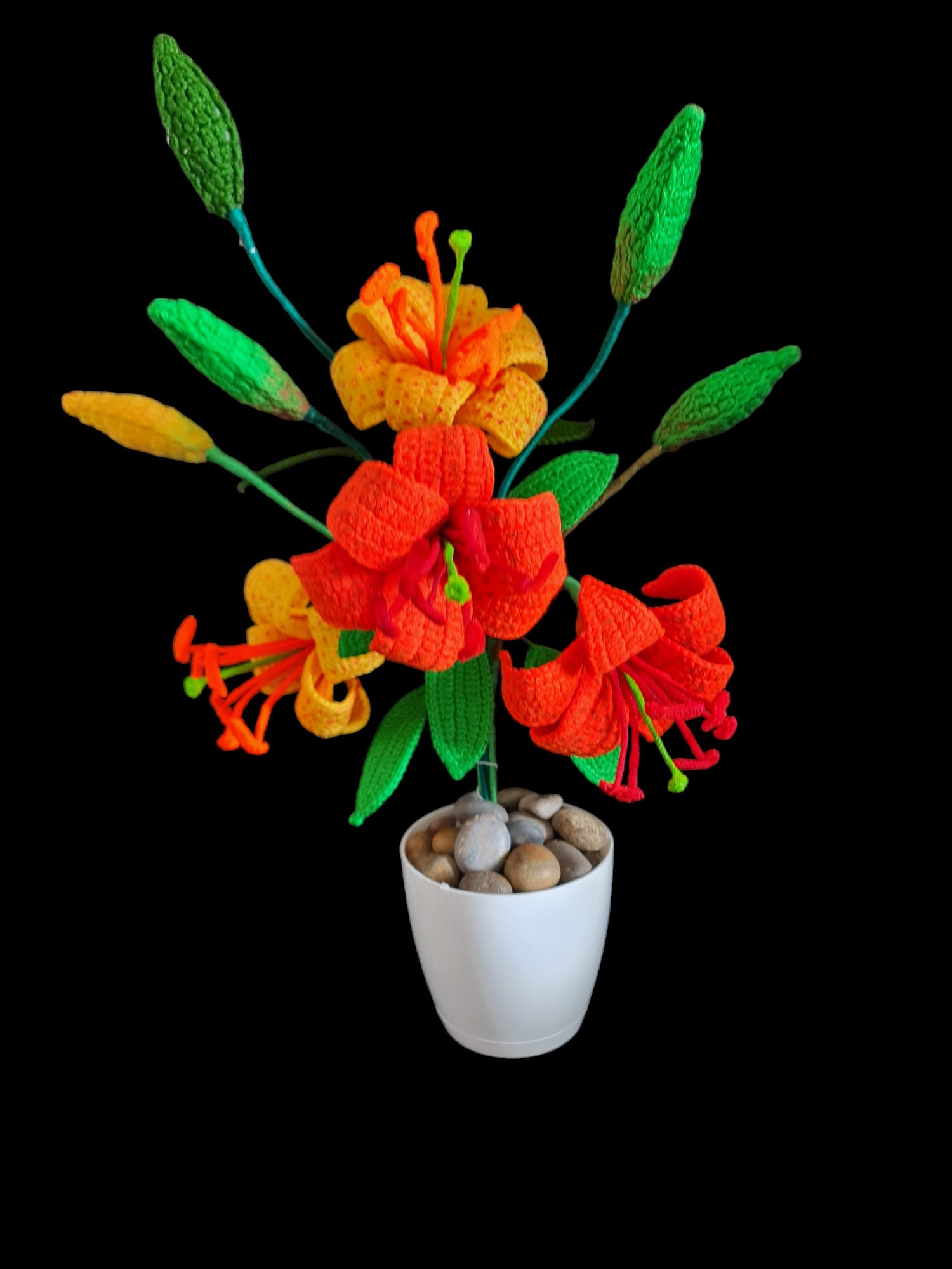 33 Lily Crochet Patterns for Bouquets, Home Decor, and Handmade Gifts 9 Easy Crochet Tiger Lily Flower Pattern DIY Floral Decor