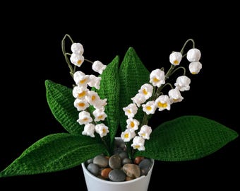 Easy Crochet Lily of the Valley Pattern | DIY Floral Decor (PDF Pattern)