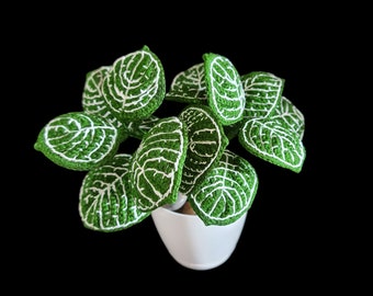 Motif végétal nerveux au crochet facile | Décoration de feuille à faire soi-même (patron PDF)