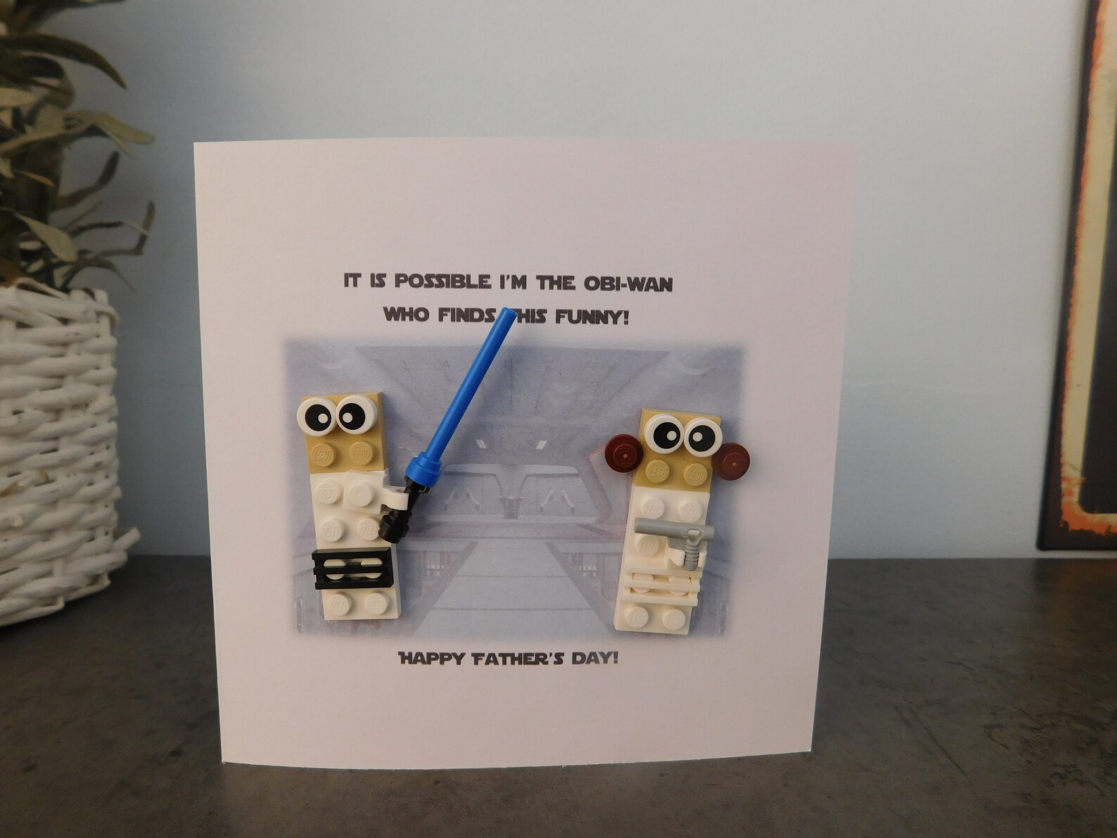 Lego Star Wars Leia and Luke Happy Birthday/Father's Day