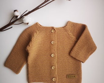 baby shower gift baby boy cardigan jacket 0-3-6 months classic Fair Isle baby jumper Pure merino wool baby sweater English British baby
