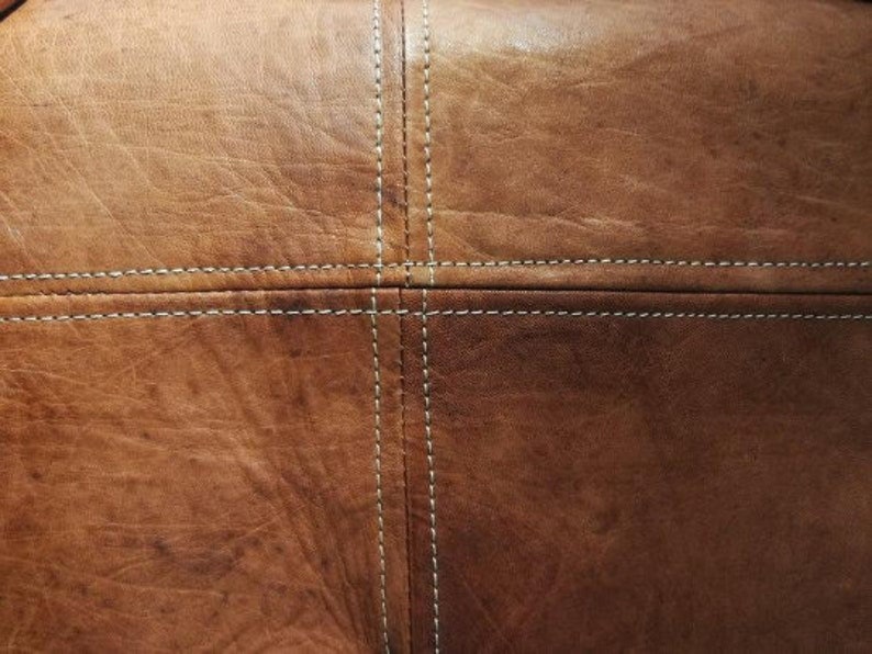 light tan handmade footstool square pouffe LEATHER ottoman Amazing square Ottoman Pouffe table coffee Moroccan leather,ottoman square pouf