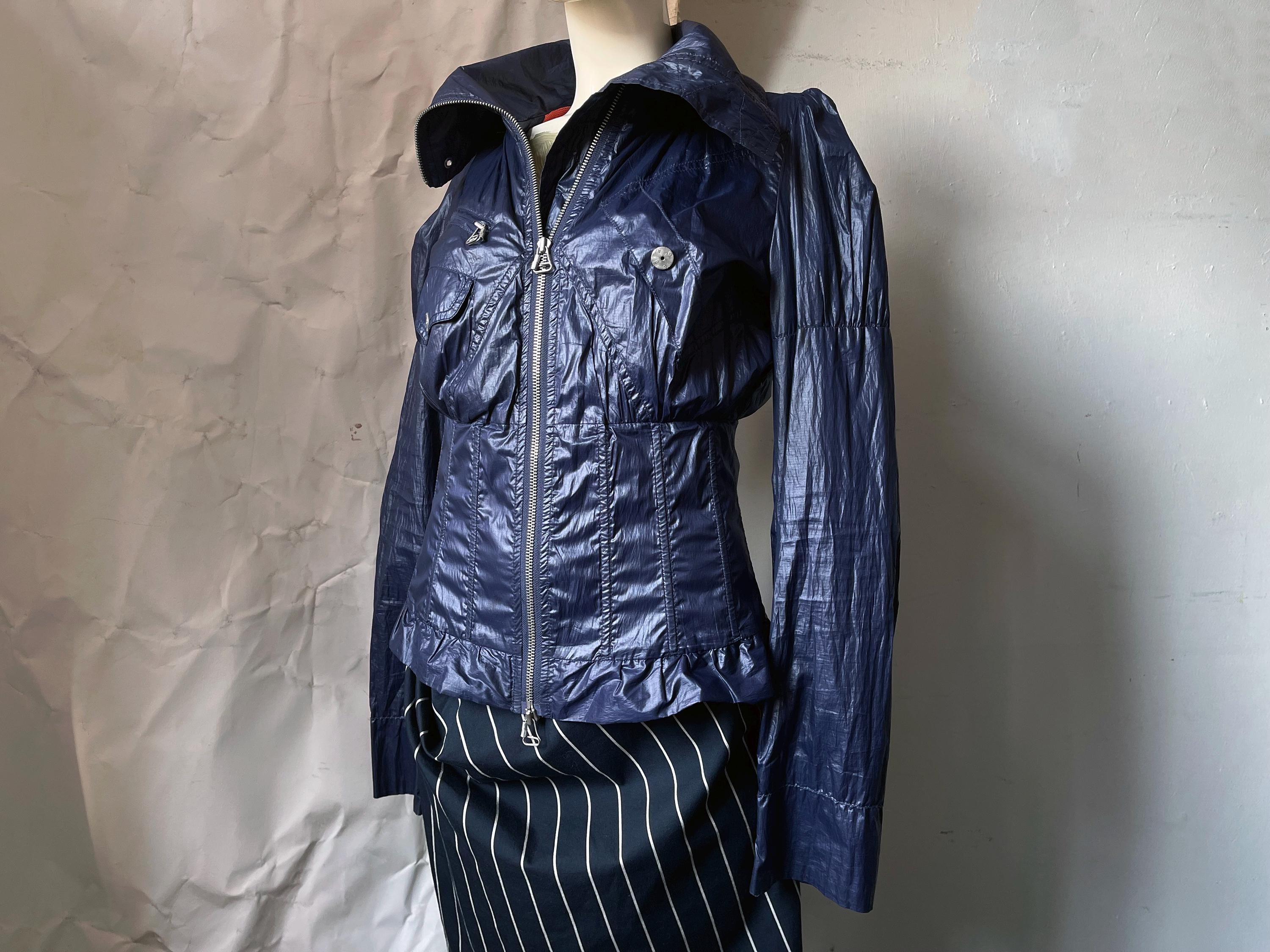 DIESEL ブラックジャケット Lサイズ　y2k Vintage DIESEL Y2K 80s 90s Skin USA Aviator MA1 Leather Bomber