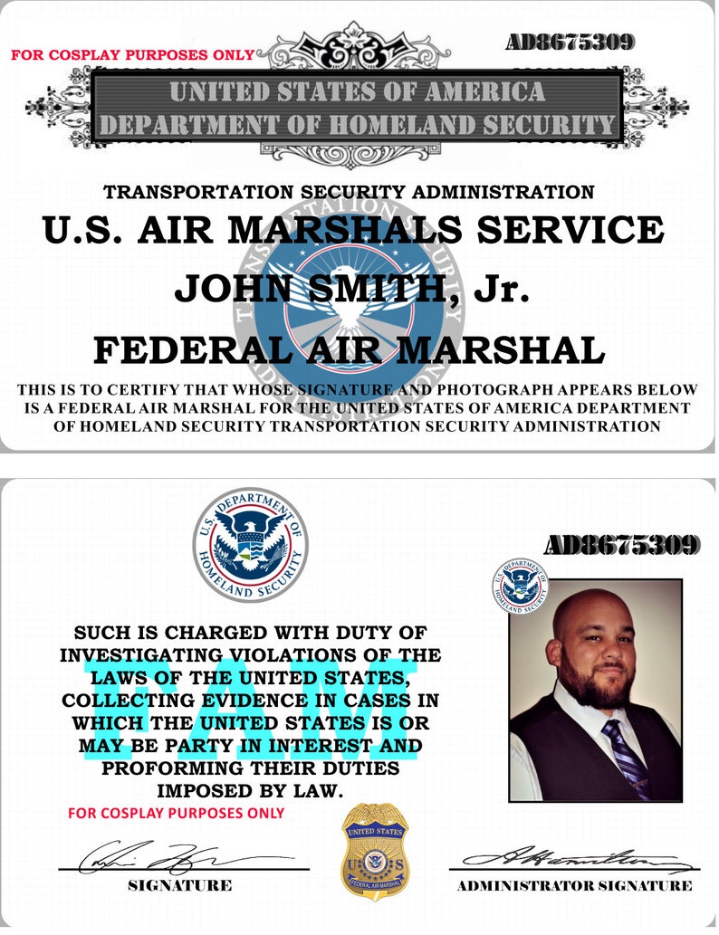 ATF FBI DEA pvc id card sets High Quality Cosplay id cards Etsy