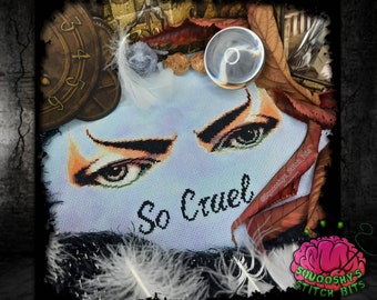 The Labyrinth 'So Cruel' Cross Stitch Pattern, Jareth, David Bowie (PDF)